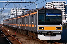 中央快速線に転属した1000番台 （2022年11月11日 武蔵境駅）