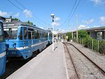 Lidingöbanans slutstation vid Ropsten.