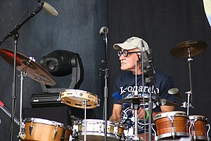 Bunker performing at Cropredy Festival 2004