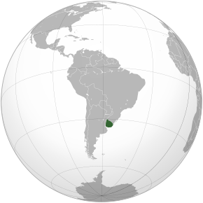 Amplasarea Uruguayului în America de Sud