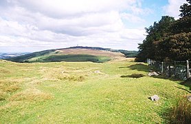 Brown Clee Hill, o outeiro máis alto do Shropshire (540 m)