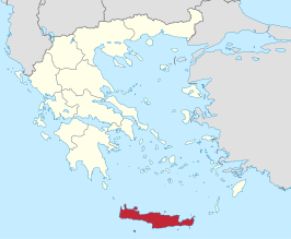 Kaart van Kreta