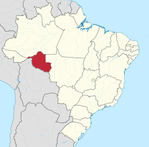 Localização de Rondônia no Brasil