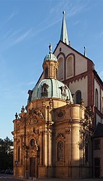 La chapelle funéraire des Schönborn, rattachée à la Cathédrale de Wurtzbourg.