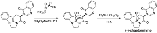 Oxaziridine epoxidation in total synthesis