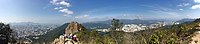 Panorama from the top of Lion Rock