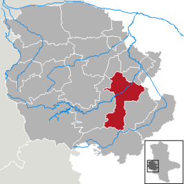 Kaart van Quedlinburg