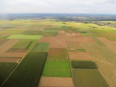 Labour-douar askoridik, korn-bro Leuven-Hageland, norzh Belgia, nepell diouzh aerborzh Brusel-Zaventem (2012).