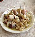 Sautéed Bull penis served as an appetizer in Oaxaca.