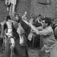 Paul Verhoeven en action sur le tournage de Floris