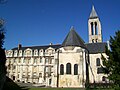 Abbaye Saint-Vincent, bâtiment conventuel et chevet de l'église.