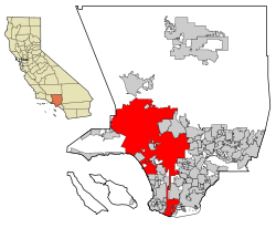 Lokasi di Los Angeles County