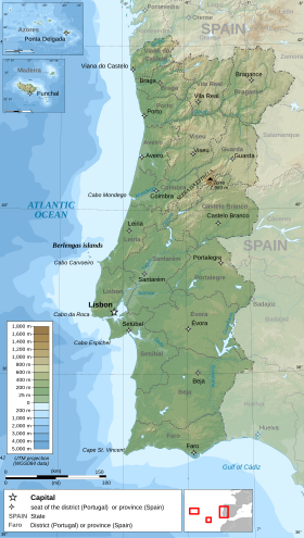 Estoril alcuéntrase en Portugal