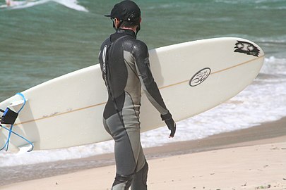 in wetsuit