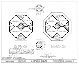 Second and third floor plans.