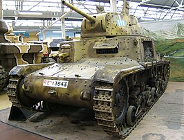 Italiaanse Fiat M13/40 tank in de Bovington Tank museum.