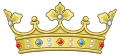 Noble coronet on helm and shield.