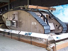 Mark IV tank at the Museum of Lincolnshire Life