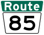 Route 85 marker