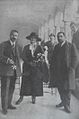 Avetis Aharonyan with his second wife Nvard at the Saint Lazarus Island in Venice in 1920