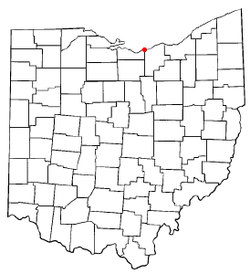 Location of Vermilion, Ohio