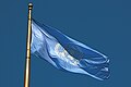 Image 14The Flag of the United Nations flying at United Nations Plaza in the Civic Center, San Francisco, California. The UN is one of the key organizations in the process of the political globalization. (from Political globalization)