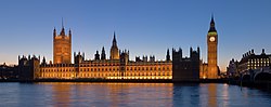 The Palace of Westminster.