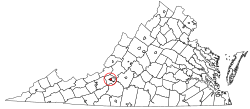 Salem's location in the Commonwealth of Virginia