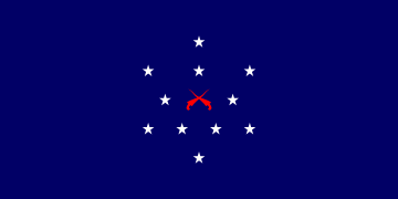 A proposed flag for the Federation of Malaya designed in 1949, which made it into the final three flags chosen (along with the other two flags).