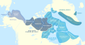 Map of the Inuit languages and dialects