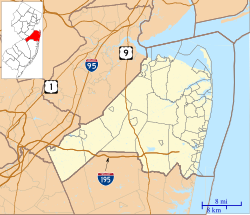 Sandy Hook Proving Ground is located in Monmouth County, New Jersey