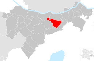 Lage der Gemeinde Höflein (Niederösterreich) im Bezirk Bruck an der Leitha (anklickbare Karte)