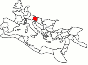 localizzazione del Norico nell'Impero romano.