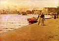 Anders Zorn (Suède), Vue du quai Skeppsholmen, 1890.
