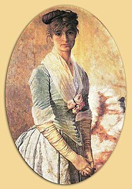 Portrait de sa femme Marie (Naile) Hanım, Eskihisar, Osman Hamdi Bey Museum.