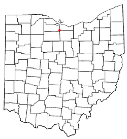 Location of Bellevue, Ohio