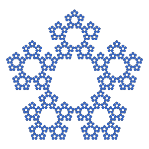 4th iteration, without center pentagons