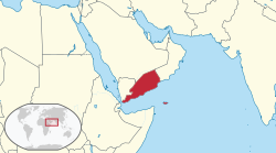 Location of Yemen