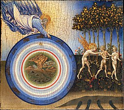 Giovanni di Paolo, The Creation and the Expulsion from the Paradise (ca. 1438–44) Tempera & gold on wood (46.5 x 52 cm ) Metropolitan Museum of Art.