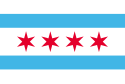 Flag of Chicago, Illinois.