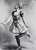 Vaslav Nijinsky als exotisch danser voor Le dieu bleu (1911)