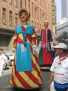 Processional giants of the Meyboom