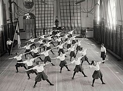 Gymnasts in Stockholm, Sweden. Early 20th century.