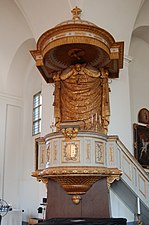 Predikstolen i Kungsholms kyrka.