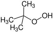 tert-Butyl hydroperoxide, a hydroperoxide (formula: ROOH), which is used to epoxide alkenes.