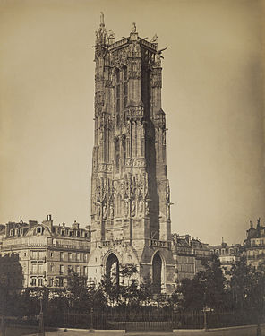 La tour Saint-Jacques en 1859 (cliché de Gustave le Gray).