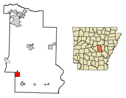 Location in Lonoke County, Arkansas