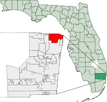 Location within the state of Florida