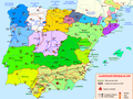O Reino d'Aragón entre 1065 y 1085 (mapa en francés)