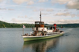 Raven approaching Howtown Pier